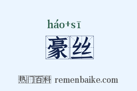 豪丝是什么意思的图片